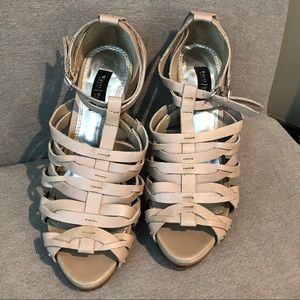 White House Black Market Strappy Platform Heels